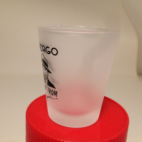 Vintage Chicago Shot Glass A Shot From Al Capone Souvenir - Picture 9 of 11